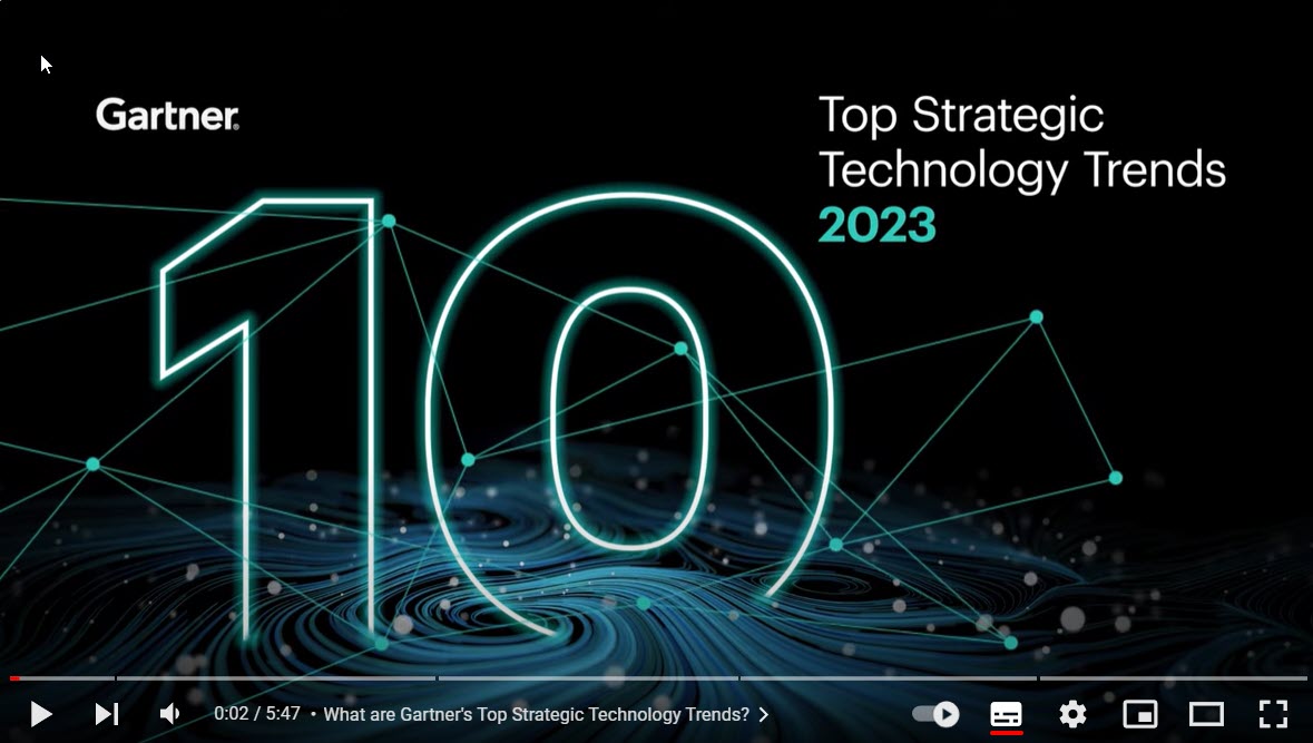 Gartner’s Top Tech Trend for 2023
